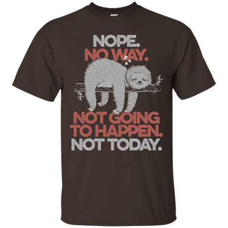 T-Shirts Dark Chocolate / S Nope No Way T-Shirt