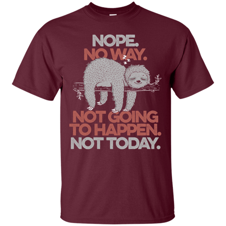 T-Shirts Maroon / S Nope No Way T-Shirt