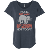 T-Shirts Vintage Navy / X-Small Nope No Way Triblend Dolman Sleeve