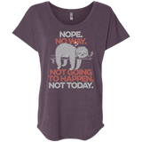 T-Shirts Vintage Purple / X-Small Nope No Way Triblend Dolman Sleeve