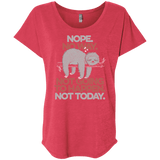 T-Shirts Vintage Red / X-Small Nope No Way Triblend Dolman Sleeve