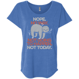 T-Shirts Vintage Royal / X-Small Nope No Way Triblend Dolman Sleeve