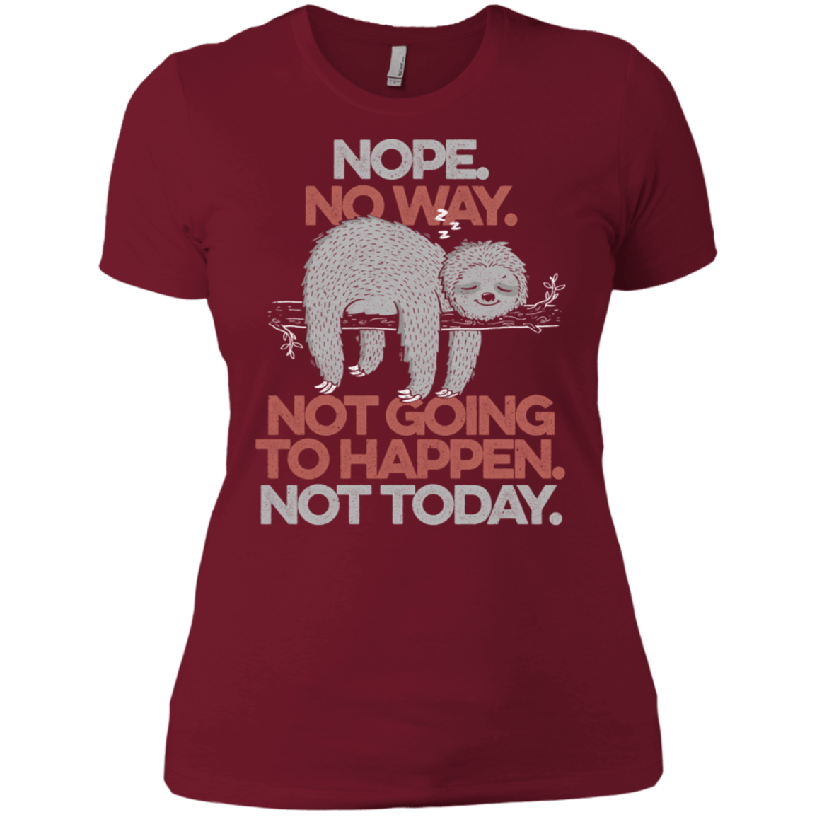 T-Shirts Scarlet / S Nope No Way Women's Premium T-Shirt