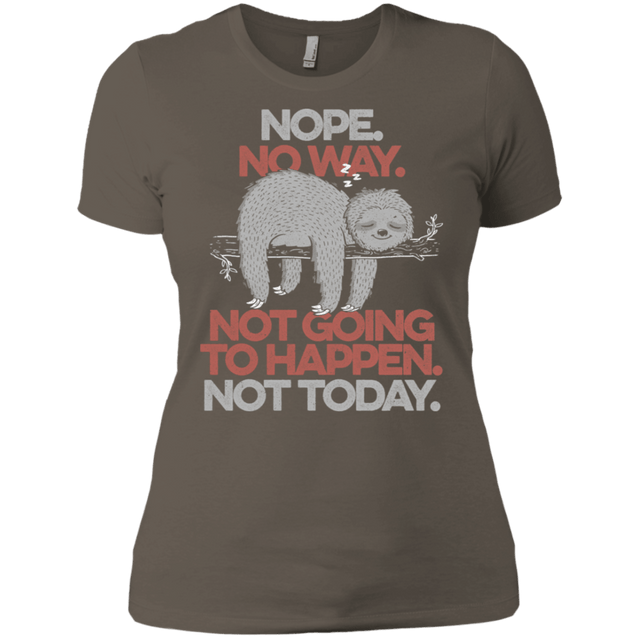 T-Shirts Warm Grey / X-Small Nope No Way Women's Premium T-Shirt