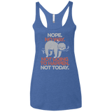 T-Shirts Vintage Royal / X-Small Nope No Way Women's Triblend Racerback Tank