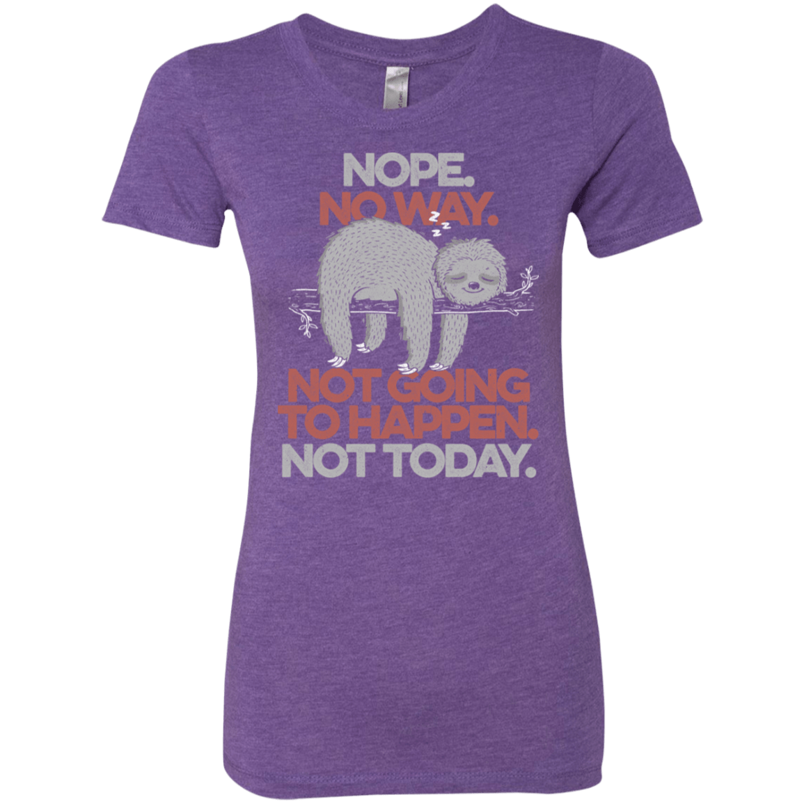 T-Shirts Purple Rush / S Nope No Way Women's Triblend T-Shirt