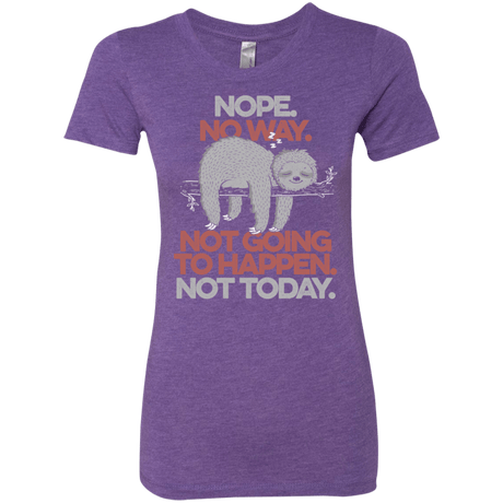 T-Shirts Purple Rush / S Nope No Way Women's Triblend T-Shirt