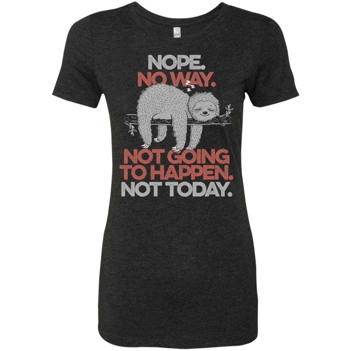 T-Shirts Vintage Black / S Nope No Way Women's Triblend T-Shirt