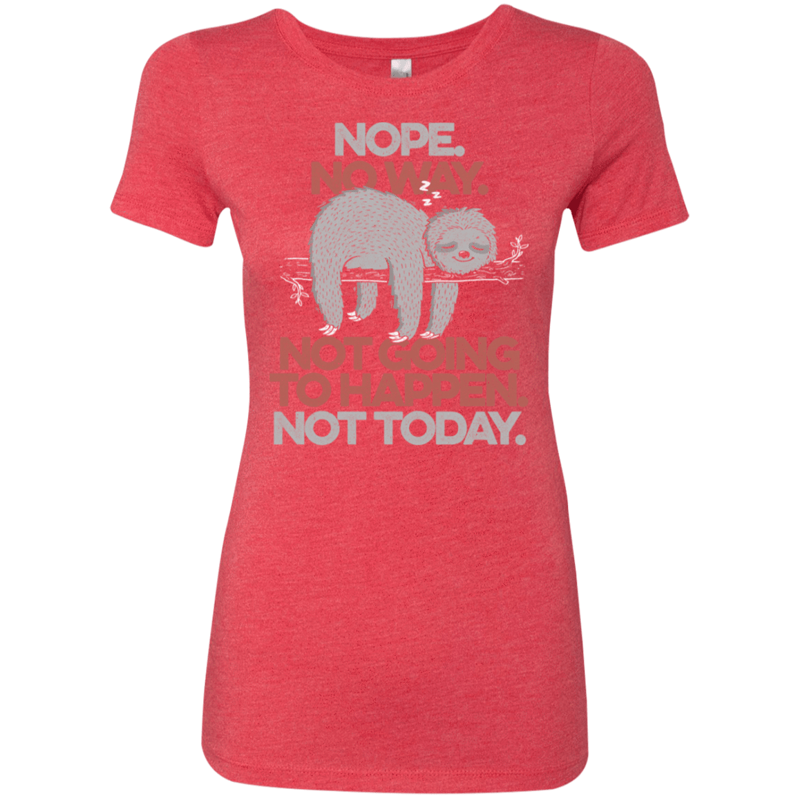 T-Shirts Vintage Red / S Nope No Way Women's Triblend T-Shirt