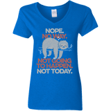 T-Shirts Royal / S Nope No Way Women's V-Neck T-Shirt