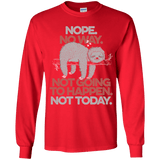 T-Shirts Red / YS Nope No Way Youth Long Sleeve T-Shirt