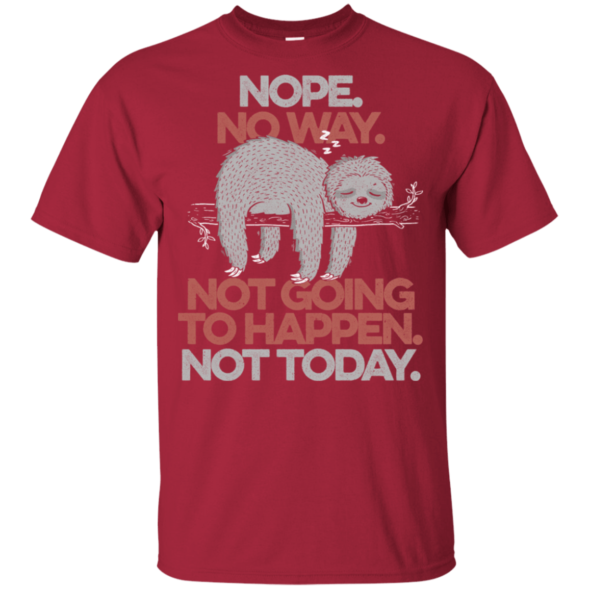 T-Shirts Cardinal / YXS Nope No Way Youth T-Shirt