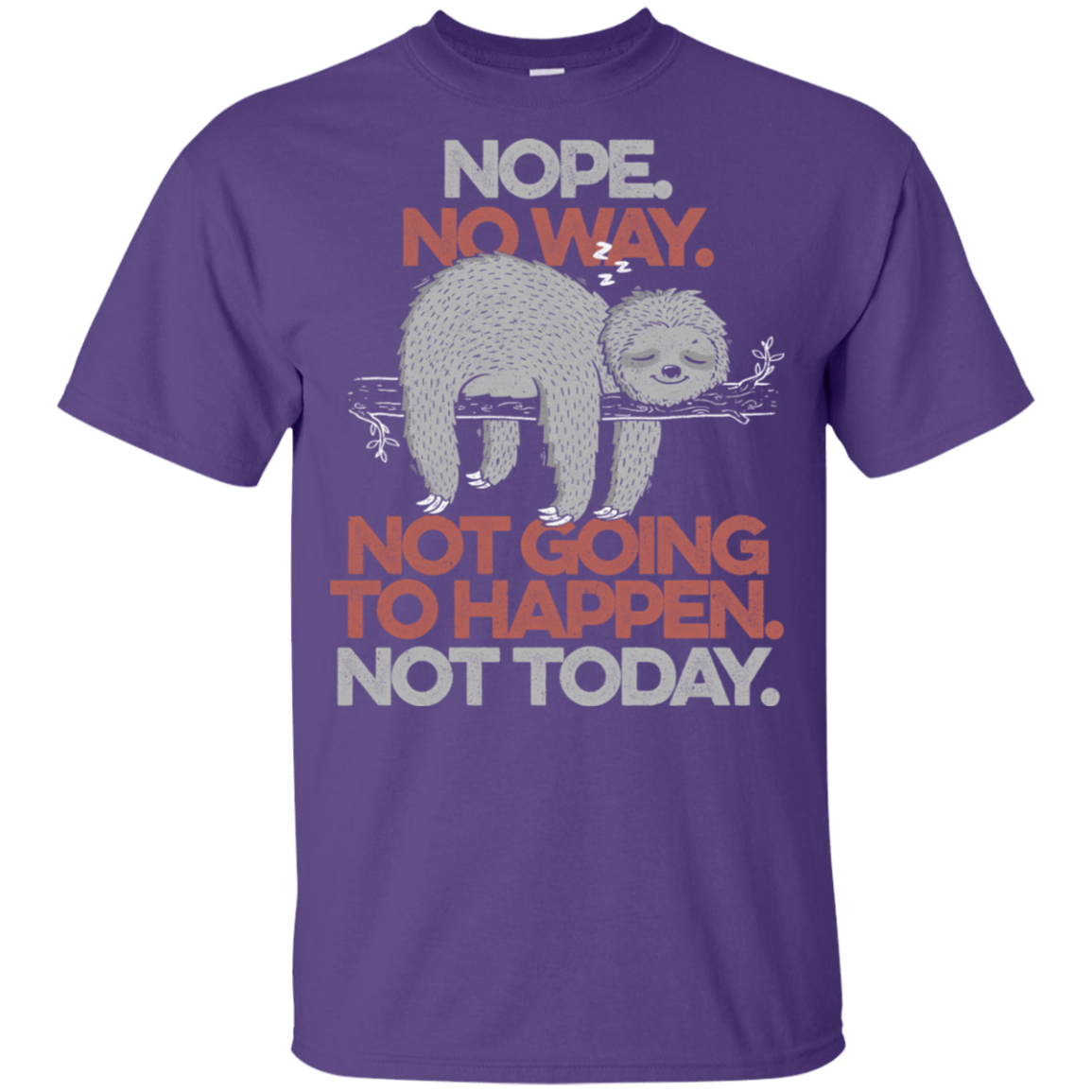 T-Shirts Purple / YXS Nope No Way Youth T-Shirt