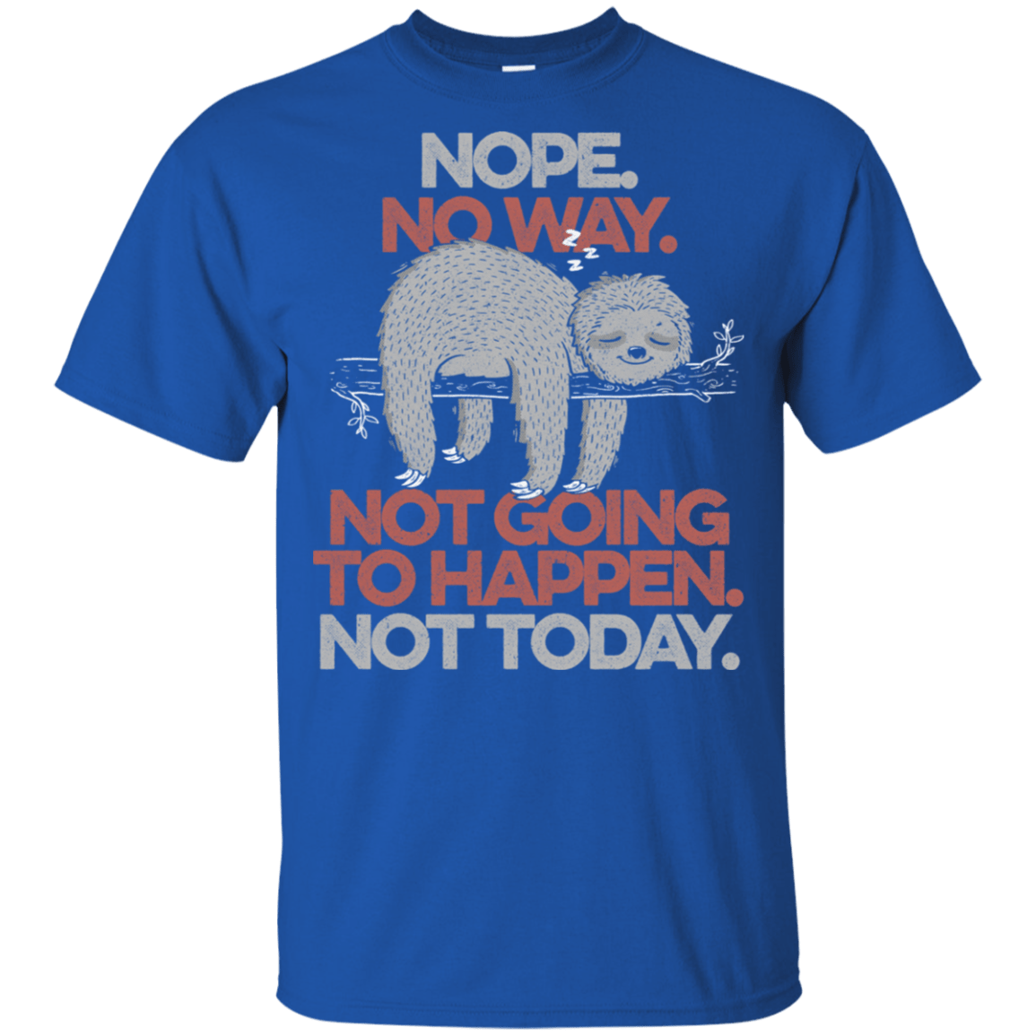 T-Shirts Royal / YXS Nope No Way Youth T-Shirt