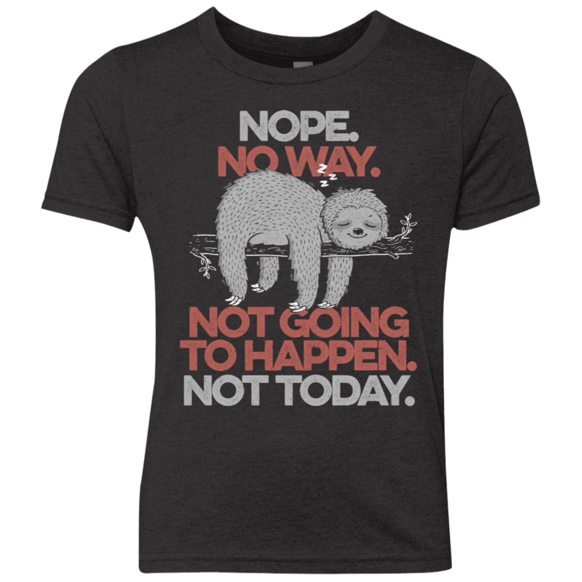 T-Shirts Vintage Black / YXS Nope No Way Youth Triblend T-Shirt