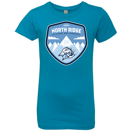 T-Shirts Turquoise / YXS North Ridge Ski Resort Girls Premium T-Shirt