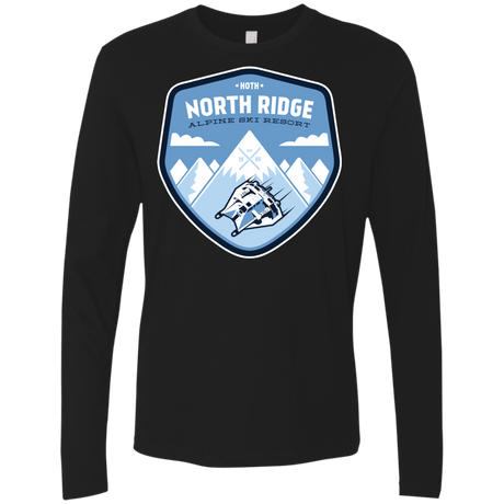 T-Shirts Black / Small North Ridge Ski Resort Men's Premium Long Sleeve
