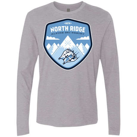 T-Shirts Heather Grey / Small North Ridge Ski Resort Men's Premium Long Sleeve