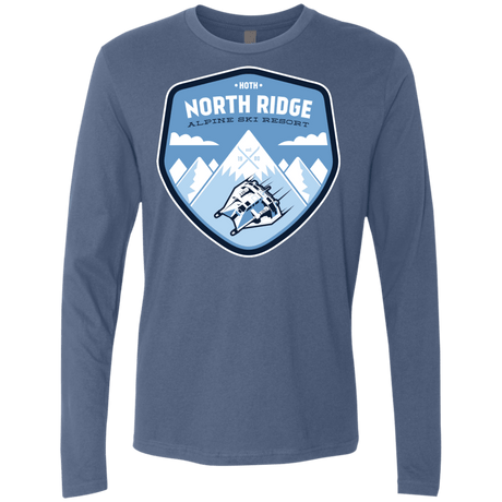 T-Shirts Indigo / Small North Ridge Ski Resort Men's Premium Long Sleeve