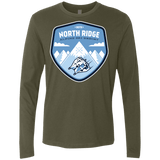 T-Shirts Military Green / Small North Ridge Ski Resort Men's Premium Long Sleeve