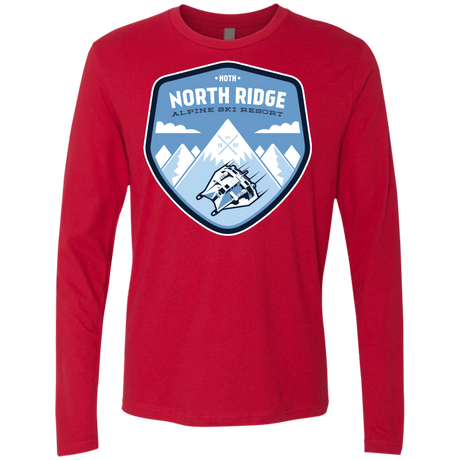 T-Shirts Red / Small North Ridge Ski Resort Men's Premium Long Sleeve