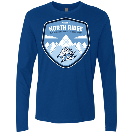 T-Shirts Royal / Small North Ridge Ski Resort Men's Premium Long Sleeve