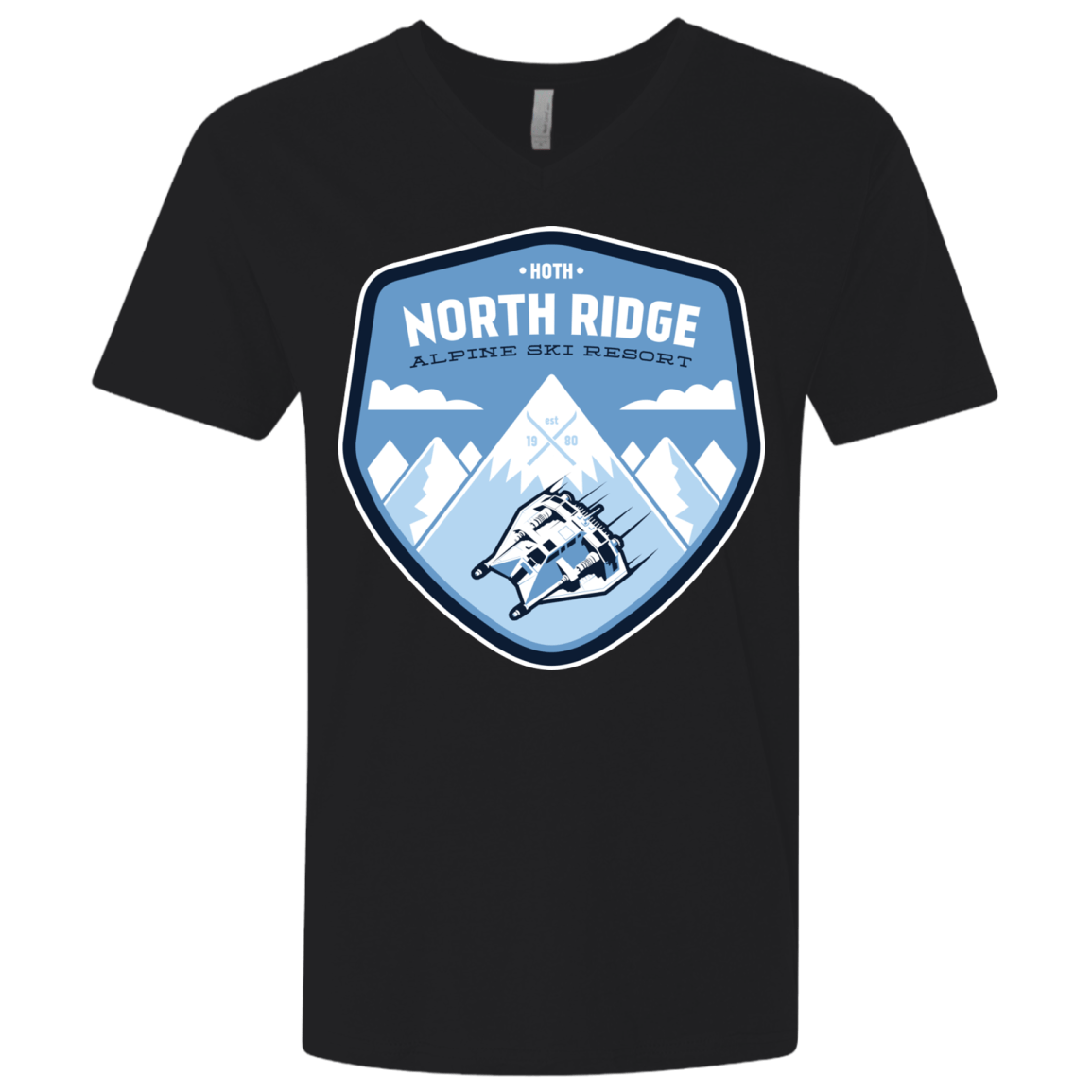 T-Shirts Black / X-Small North Ridge Ski Resort Men's Premium V-Neck