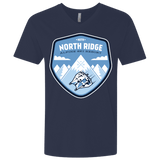 T-Shirts Midnight Navy / X-Small North Ridge Ski Resort Men's Premium V-Neck