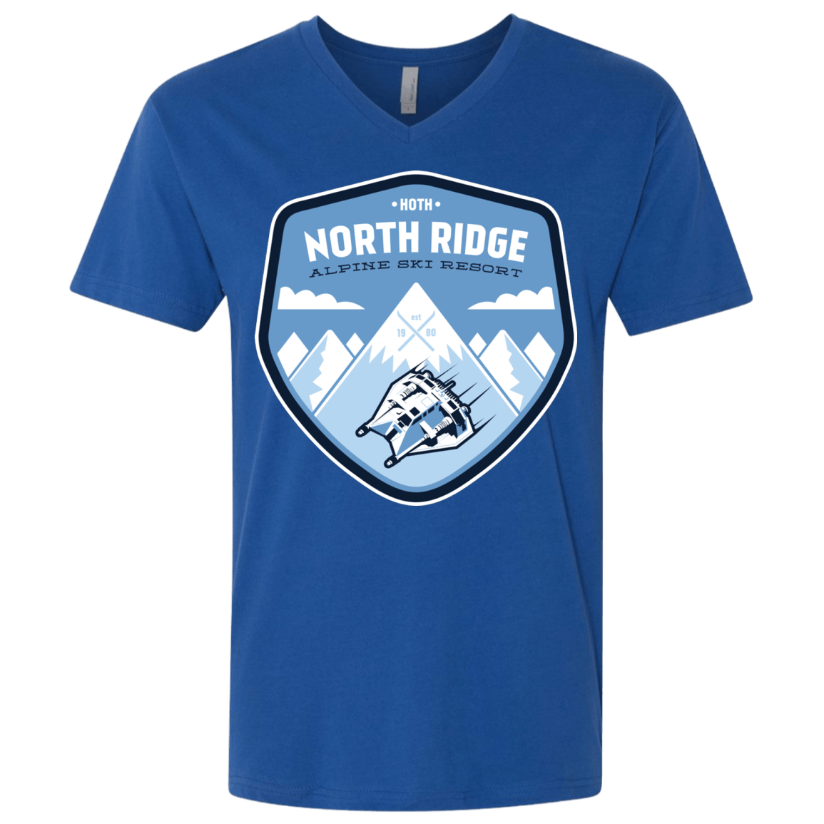 T-Shirts Royal / X-Small North Ridge Ski Resort Men's Premium V-Neck