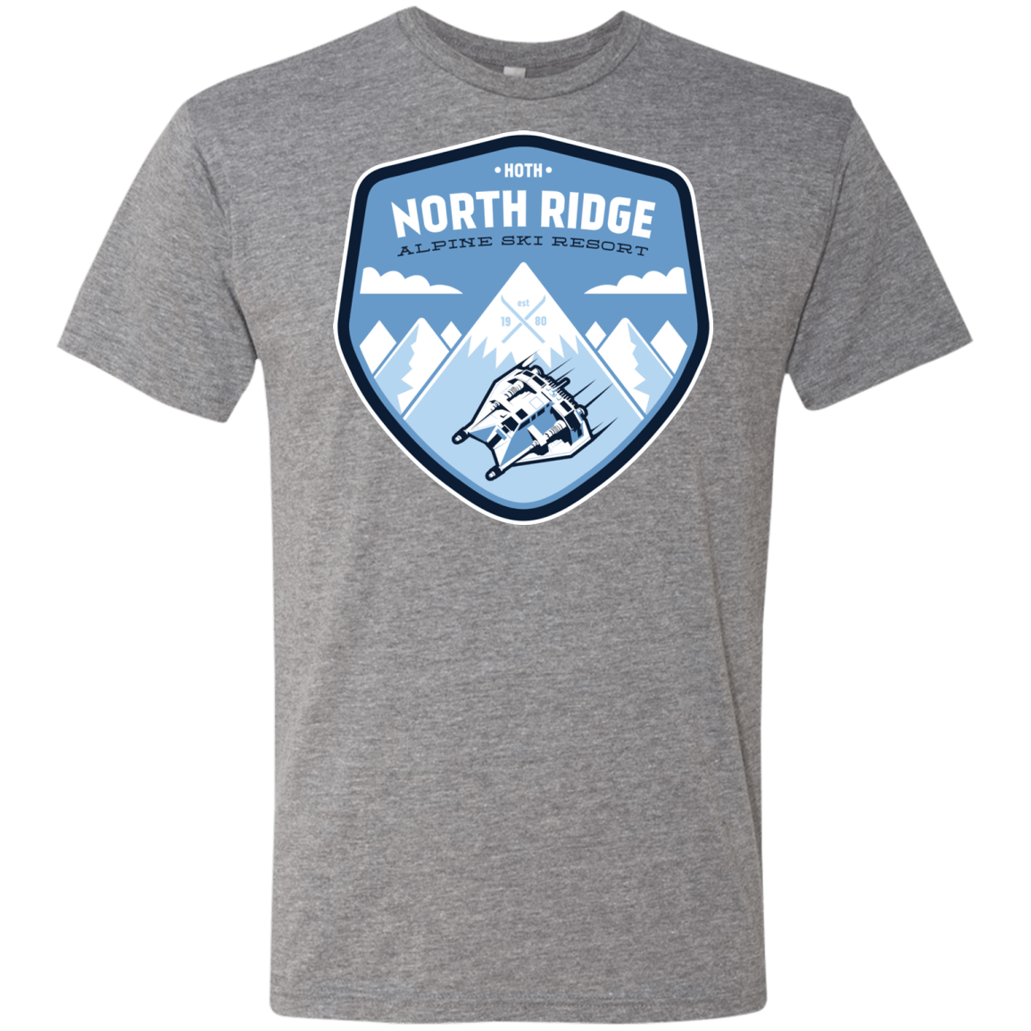 T-Shirts Premium Heather / Small North Ridge Ski Resort Men's Triblend T-Shirt