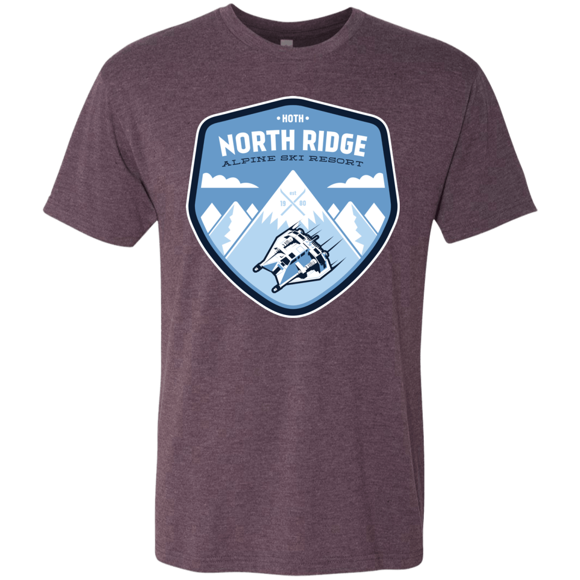 T-Shirts Vintage Purple / Small North Ridge Ski Resort Men's Triblend T-Shirt