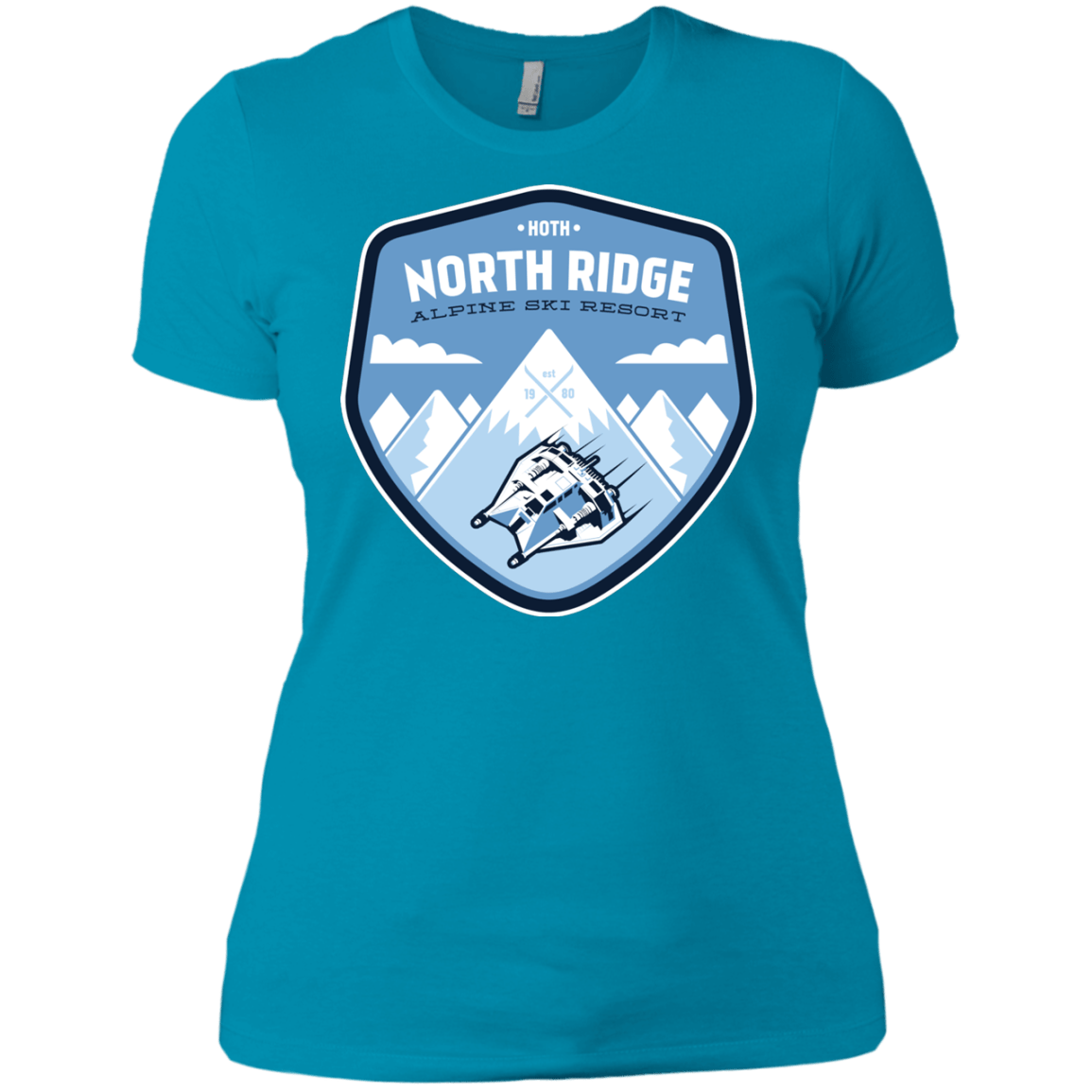 T-Shirts Turquoise / X-Small North Ridge Ski Resort Women's Premium T-Shirt