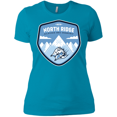 T-Shirts Turquoise / X-Small North Ridge Ski Resort Women's Premium T-Shirt