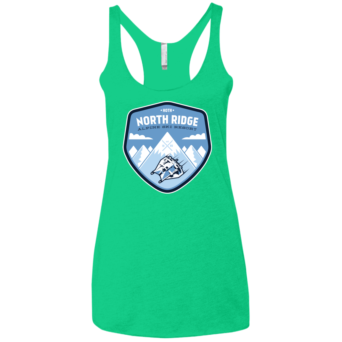 T-Shirts Envy / X-Small North Ridge Ski Resort Women's Triblend Racerback Tank