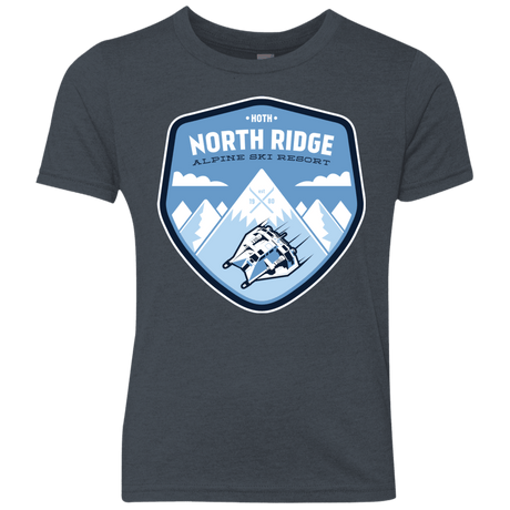 T-Shirts Vintage Navy / YXS North Ridge Ski Resort Youth Triblend T-Shirt