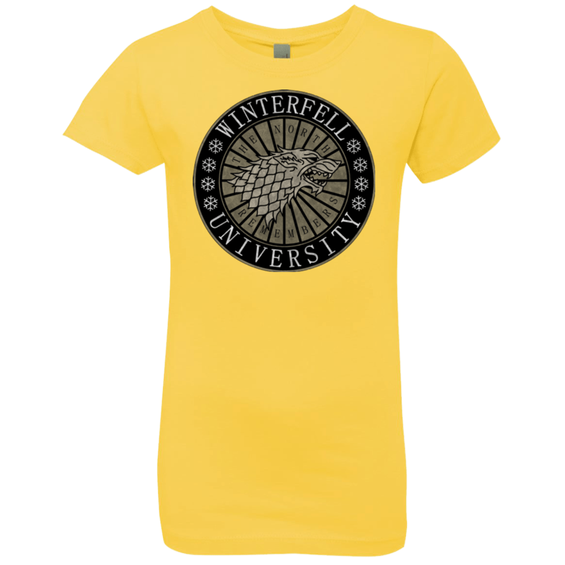 T-Shirts Vibrant Yellow / YXS North university Girls Premium T-Shirt