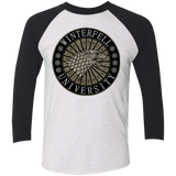 T-Shirts Heather White/Vintage Black / X-Small North university Men's Triblend 3/4 Sleeve