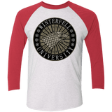 T-Shirts Heather White/Vintage Red / X-Small North university Men's Triblend 3/4 Sleeve