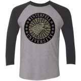 T-Shirts Premium Heather/ Vintage Black / X-Small North university Men's Triblend 3/4 Sleeve