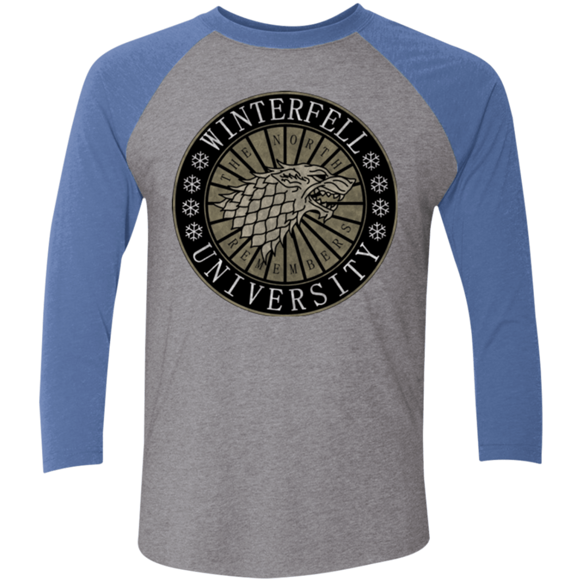 T-Shirts Premium Heather/ Vintage Royal / X-Small North university Men's Triblend 3/4 Sleeve