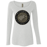 T-Shirts Heather White / Small North university Women's Triblend Long Sleeve Shirt