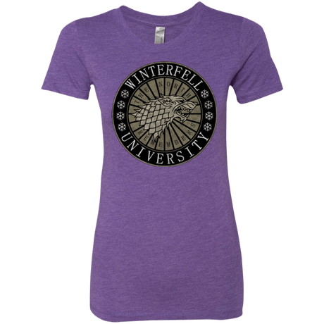 T-Shirts Purple Rush / Small North university Women's Triblend T-Shirt