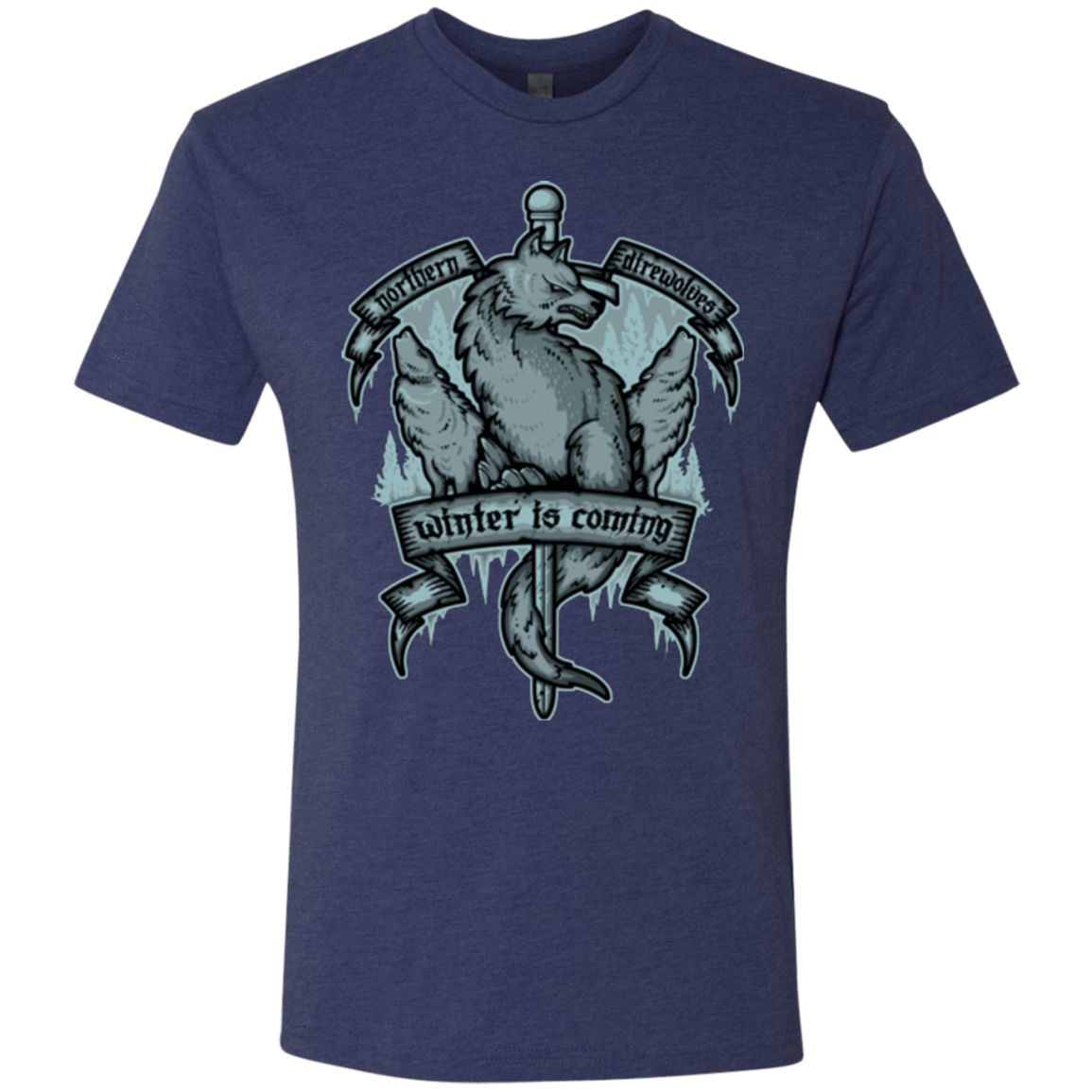 T-Shirts Vintage Navy / Small Northern Direwolves Men's Triblend T-Shirt