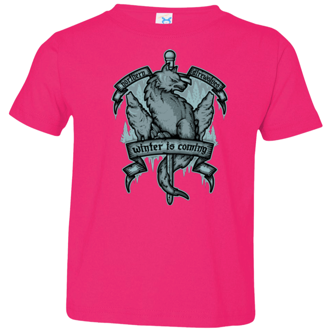 T-Shirts Hot Pink / 2T Northern Direwolves Toddler Premium T-Shirt