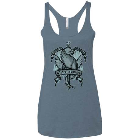 T-Shirts Indigo / X-Small Northern Direwolves Women's Triblend Racerback Tank