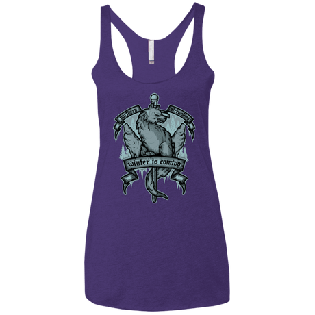 T-Shirts Purple / X-Small Northern Direwolves Women's Triblend Racerback Tank
