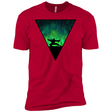T-Shirts Red / YXS Northern Lights Pose Boys Premium T-Shirt