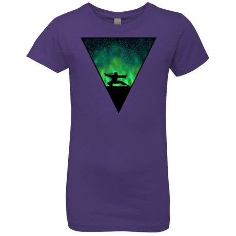 T-Shirts Purple Rush / YXS Northern Lights Pose Girls Premium T-Shirt