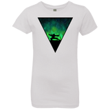 T-Shirts White / YXS Northern Lights Pose Girls Premium T-Shirt