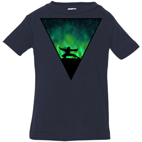 T-Shirts Navy / 6 Months Northern Lights Pose Infant Premium T-Shirt